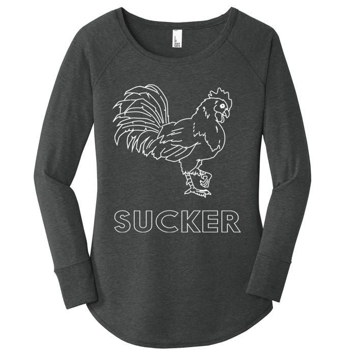 Rooster Cock Sucker Women's Perfect Tri Tunic Long Sleeve Shirt