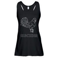 Rooster Cock Sucker Ladies Essential Flowy Tank