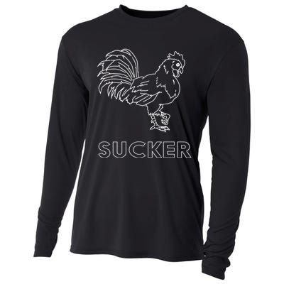 Rooster Cock Sucker Cooling Performance Long Sleeve Crew