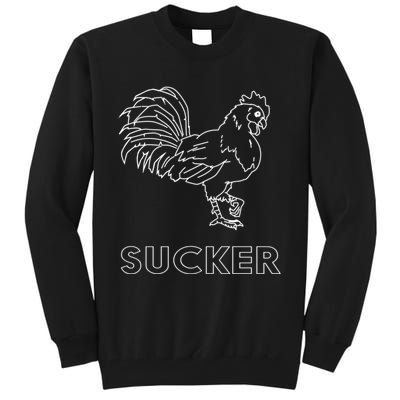 Rooster Cock Sucker Tall Sweatshirt