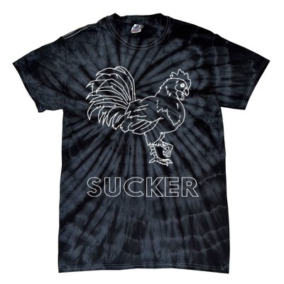 Rooster Cock Sucker Tie-Dye T-Shirt