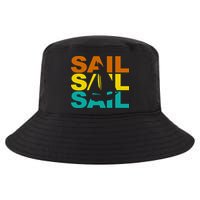 Retro Colorful Sail Sailing Boat Hobby Cool Comfort Performance Bucket Hat