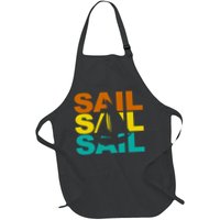 Retro Colorful Sail Sailing Boat Hobby Apron