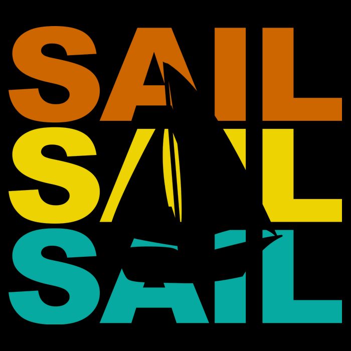 Retro Colorful Sail Sailing Boat Hobby Impact Tech Backpack