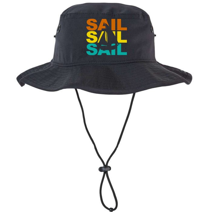 Retro Colorful Sail Sailing Boat Hobby Legacy Cool Fit Booney Bucket Hat
