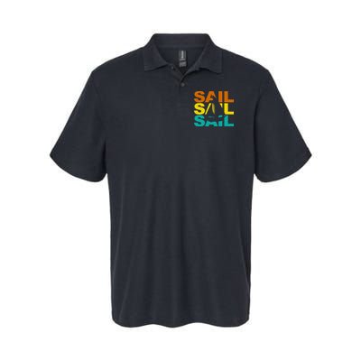 Retro Colorful Sail Sailing Boat Hobby Polo