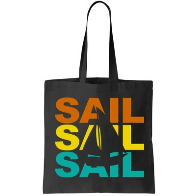 Retro Colorful Sail Sailing Boat Hobby Bag