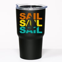 Retro Colorful Sail Sailing Boat Hobby Tumbler