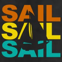 Retro Colorful Sail Sailing Boat Hobby Trucker Hat