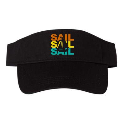Retro Colorful Sail Sailing Boat Hobby Visor