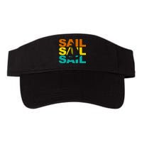 Retro Colorful Sail Sailing Boat Hobby Visor