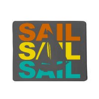 Retro Colorful Sail Sailing Boat Hobby Mousepad