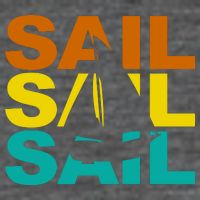 Retro Colorful Sail Sailing Boat Hobby Kids T-Shirt