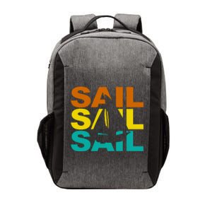 Retro Colorful Sail Sailing Boat Hobby Vector Backpack