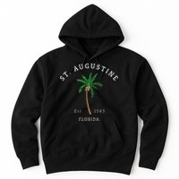Retro Cool St. Augustine Florida Colorful Palm Tree Novelty Hoodie