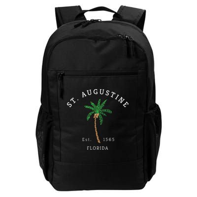 Retro Cool St. Augustine Florida Colorful Palm Tree Novelty Backpack