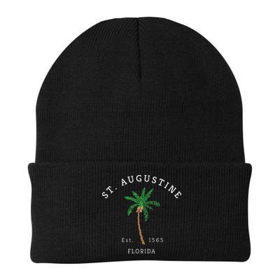 Retro Cool St. Augustine Florida Colorful Palm Tree Novelty Beanie
