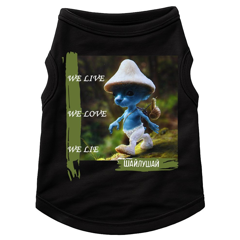 Realistic Cat Smurf Doggie Tank
