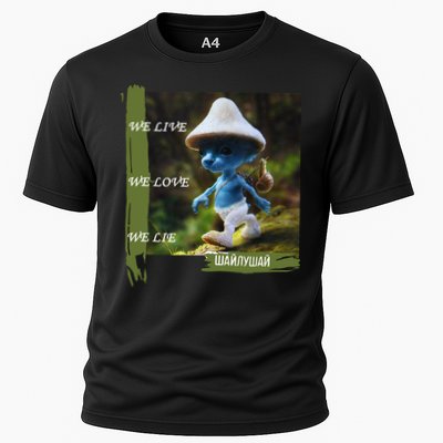 Realistic Cat Smurf Performance Shirt