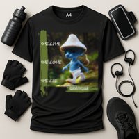 Realistic Cat Smurf Performance Shirt