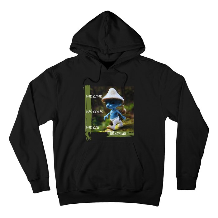 Realistic Cat Smurf Hoodie