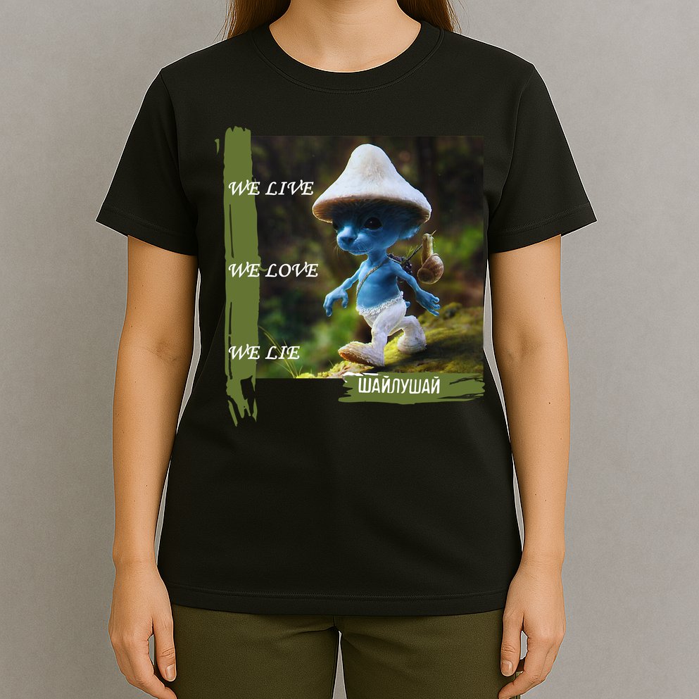 Realistic Cat Smurf T-Shirt
