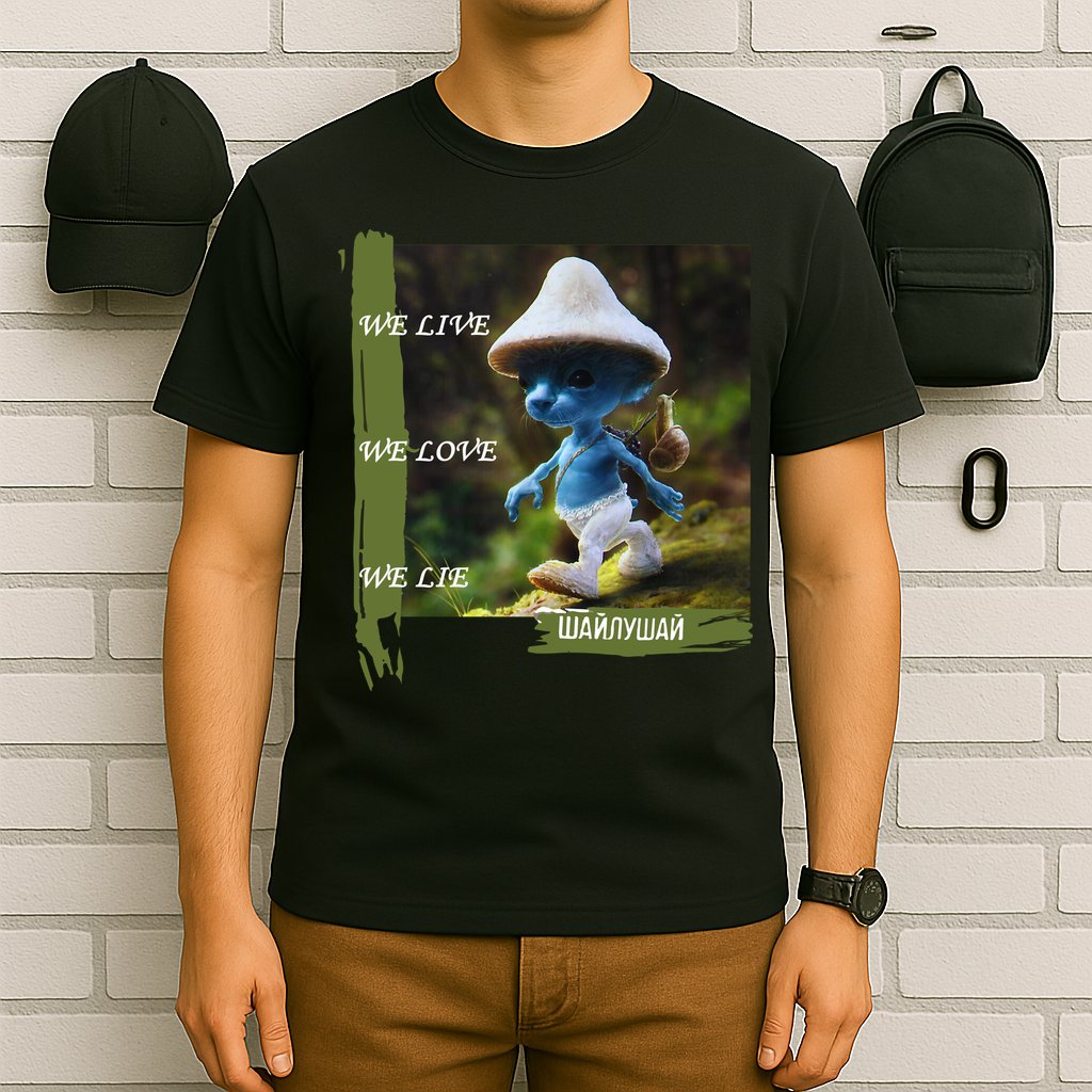Realistic Cat Smurf T-Shirt