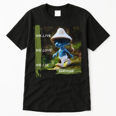 Realistic Cat Smurf Tall T-Shirt
