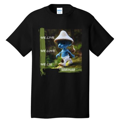 Realistic Cat Smurf Tall T-Shirt