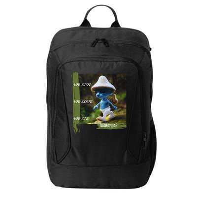 Realistic Cat Smurf City Backpack