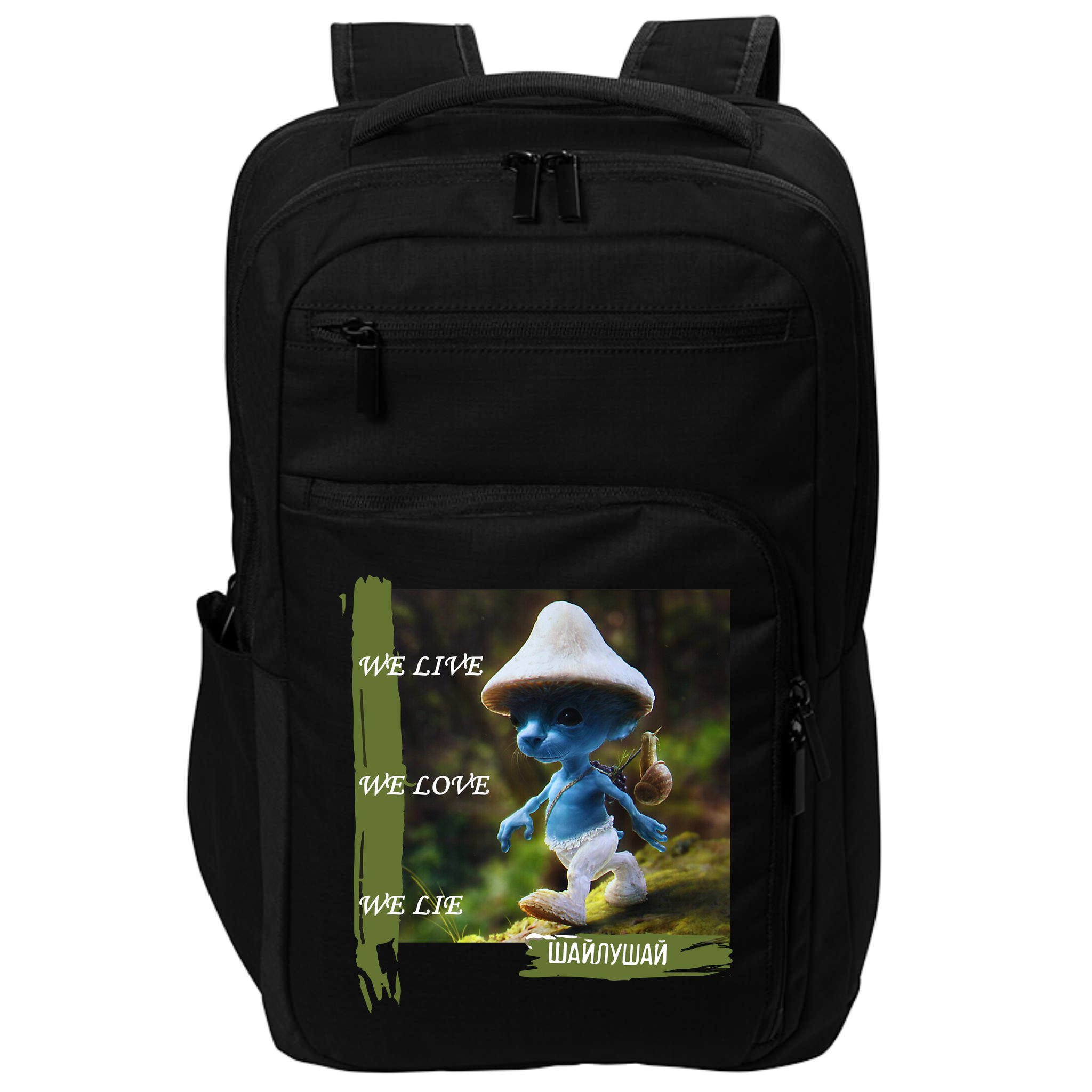 Realistic Cat Smurf Impact Tech Backpack