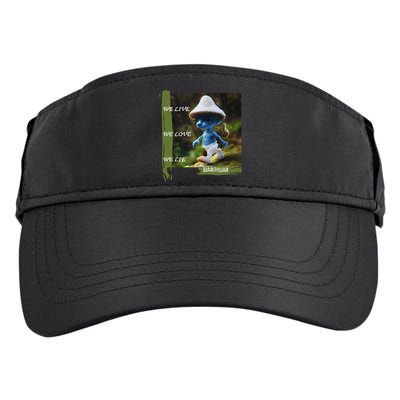 Realistic Cat Smurf Adult Drive Performance Visor