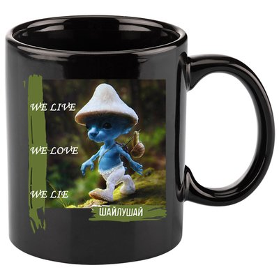 Realistic Cat Smurf 11oz C Handle Ceramic Mug