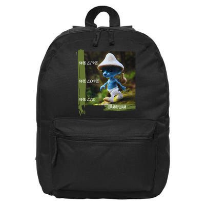 Realistic Cat Smurf 16 in Basic Backpack