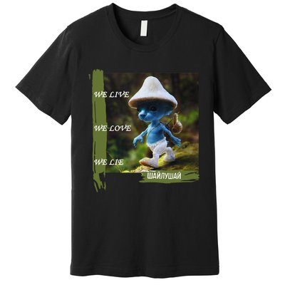 Realistic Cat Smurf Premium T-Shirt