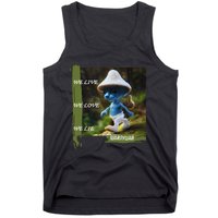 Realistic Cat Smurf Tank Top