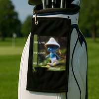 Realistic Cat Smurf Golf Towel