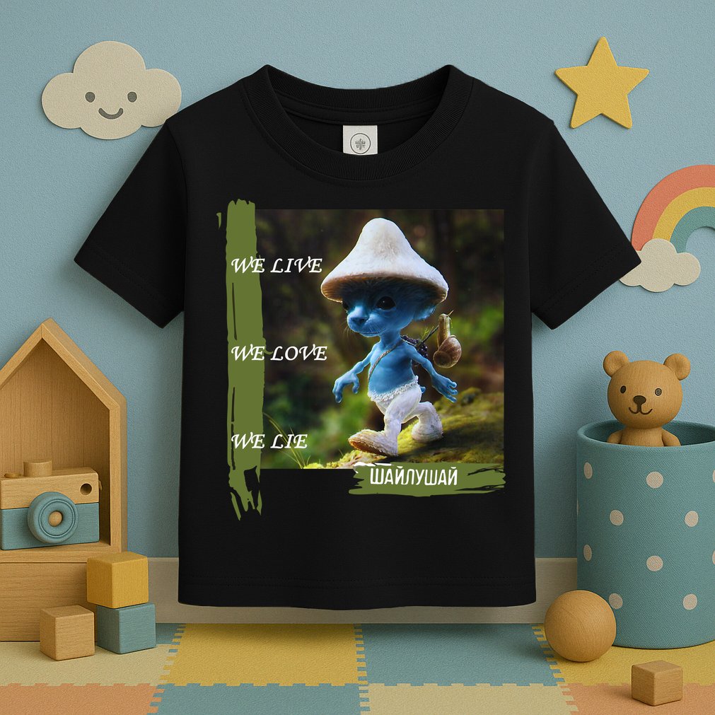 Realistic Cat Smurf Toddler T-Shirt