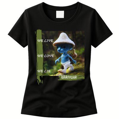 Realistic Cat Smurf Womens T-Shirt