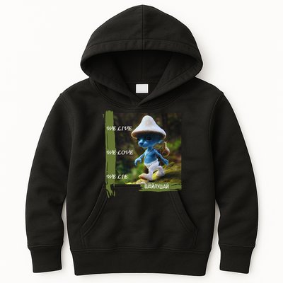 Realistic Cat Smurf Kids Hoodie
