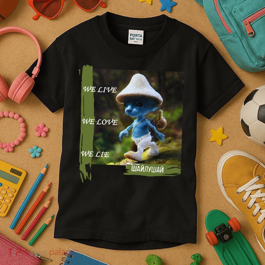 Realistic Cat Smurf Kids T-Shirt