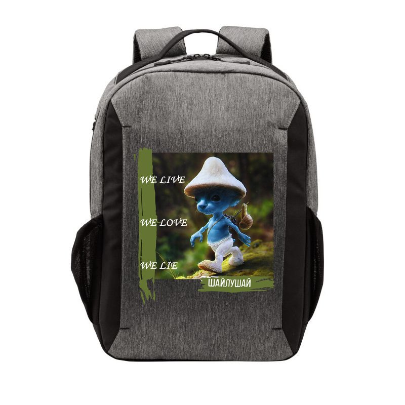 Realistic Cat Smurf Vector Backpack
