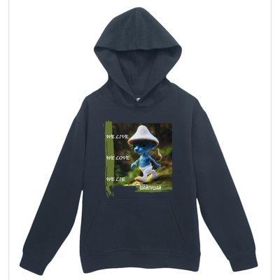 Realistic Cat Smurf Urban Pullover Hoodie