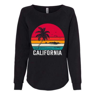 Retro California Surf Vintage Beach Cali 70s Venice Palm Sun Womens California Wash Sweatshirt