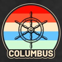 Retro Columbus Ship Wheel 15oz Campfire Ceramic Mug