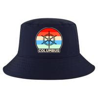 Retro Columbus Ship Wheel Cool Comfort Performance Bucket Hat