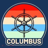 Retro Columbus Ship Wheel Sweatshirt