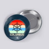 Retro Columbus Ship Wheel Button