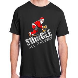 Roofing Christmas Shingle All the Way Quote Roofer Gift Idea Adult ChromaSoft Performance T-Shirt