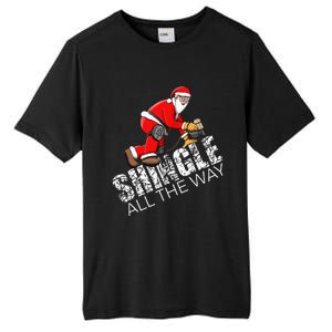 Roofing Christmas Shingle All the Way Quote Roofer Gift Idea Tall Fusion ChromaSoft Performance T-Shirt